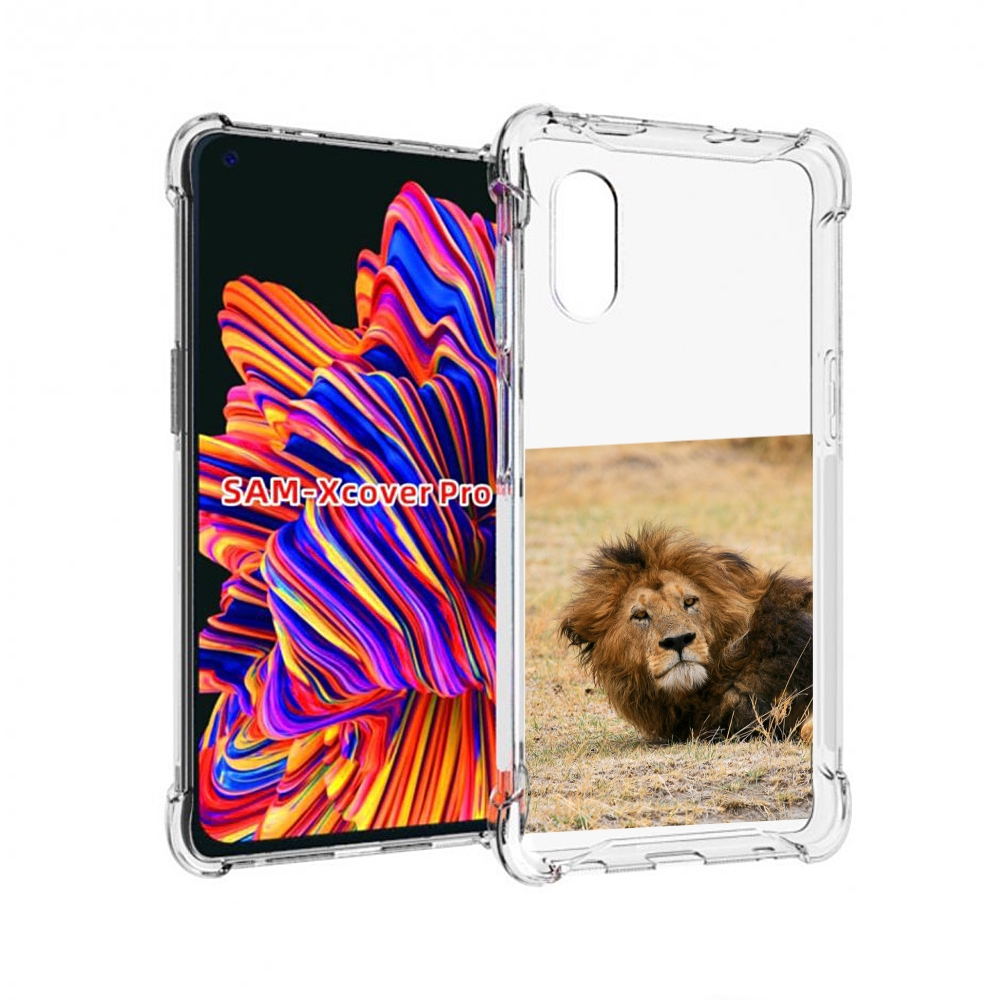 

Чехол MyPads Лев-лежит мужской для Samsung Galaxy Xcover Pro 1, Прозрачный, Tocco