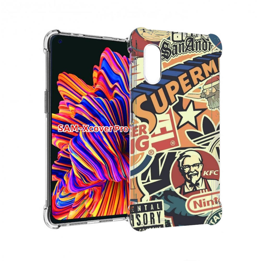 

Чехол MyPads Лейблы-на-постере для Samsung Galaxy Xcover Pro 1, Прозрачный, Tocco