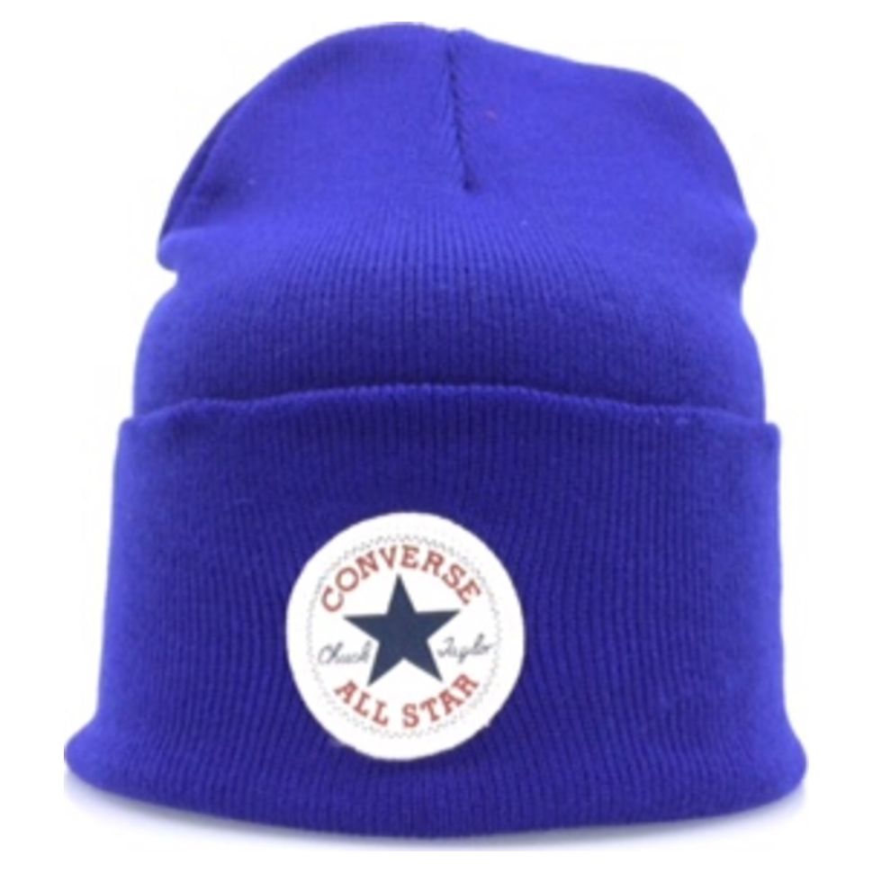 

Шапка унисекс Converse Chuck Patch Beanie синяя, one sise, Chuck Patch Beanie