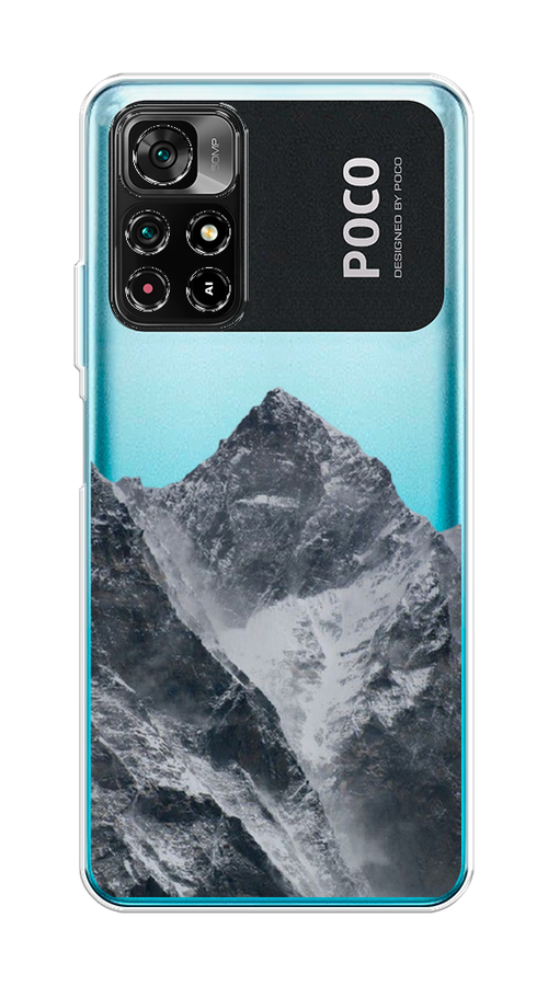 

Чехол на Poco M4 Pro 5G/Redmi Note 11S 5G "Горы арт 4", Серый;бежевый, 311850-2