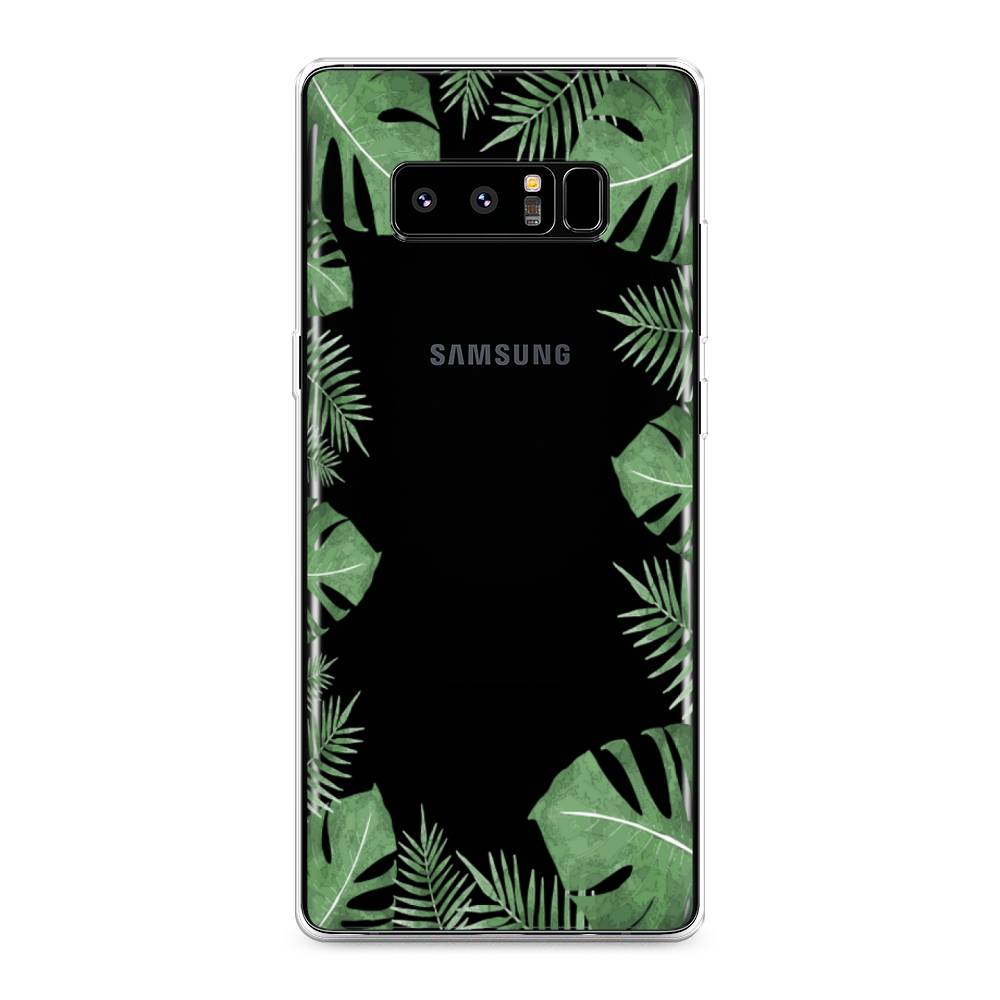 

Чехол Awog на Samsung Galaxy Note 8 "Листья папоротника рамка", Зеленый, 25250-8