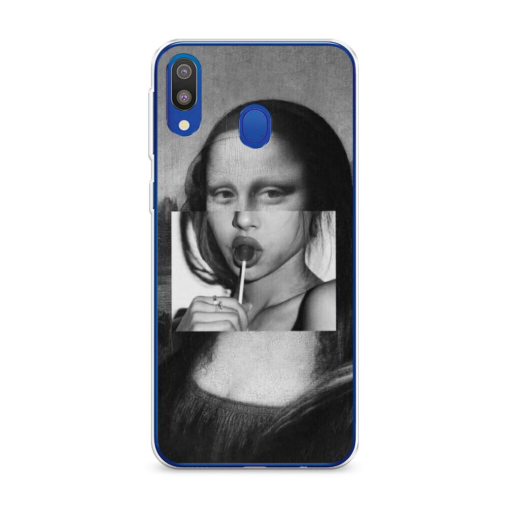 

Чехол Awog на Samsung Galaxy M20 "Mona Lisa sucking lollipop", Разноцветный, 27450-9