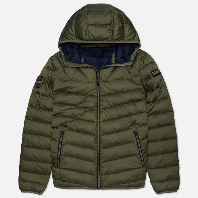 

Мужской пуховик Napapijri Aerons 3 Hoodie оливковый, Размер S, Aerons 3 Hoodie