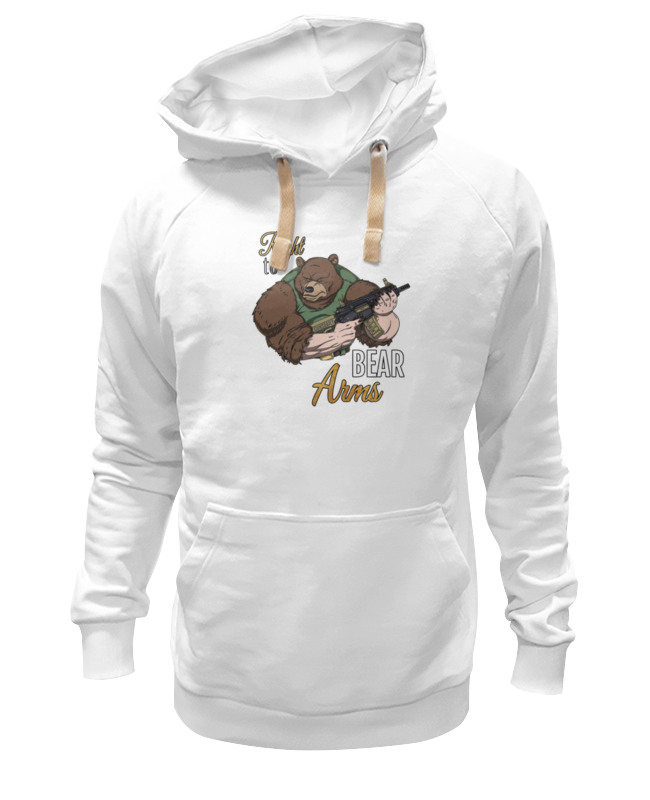 

Худи унисекс Printio Bear arms белое S, Белый, Bear arms