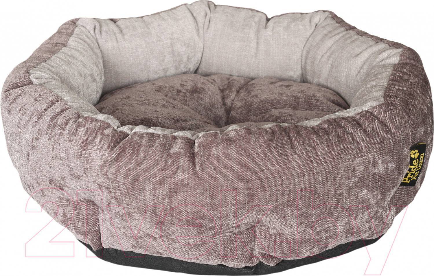

Лежанка для кошек и собак PRIDE полиэстер 45x45x12см розовый