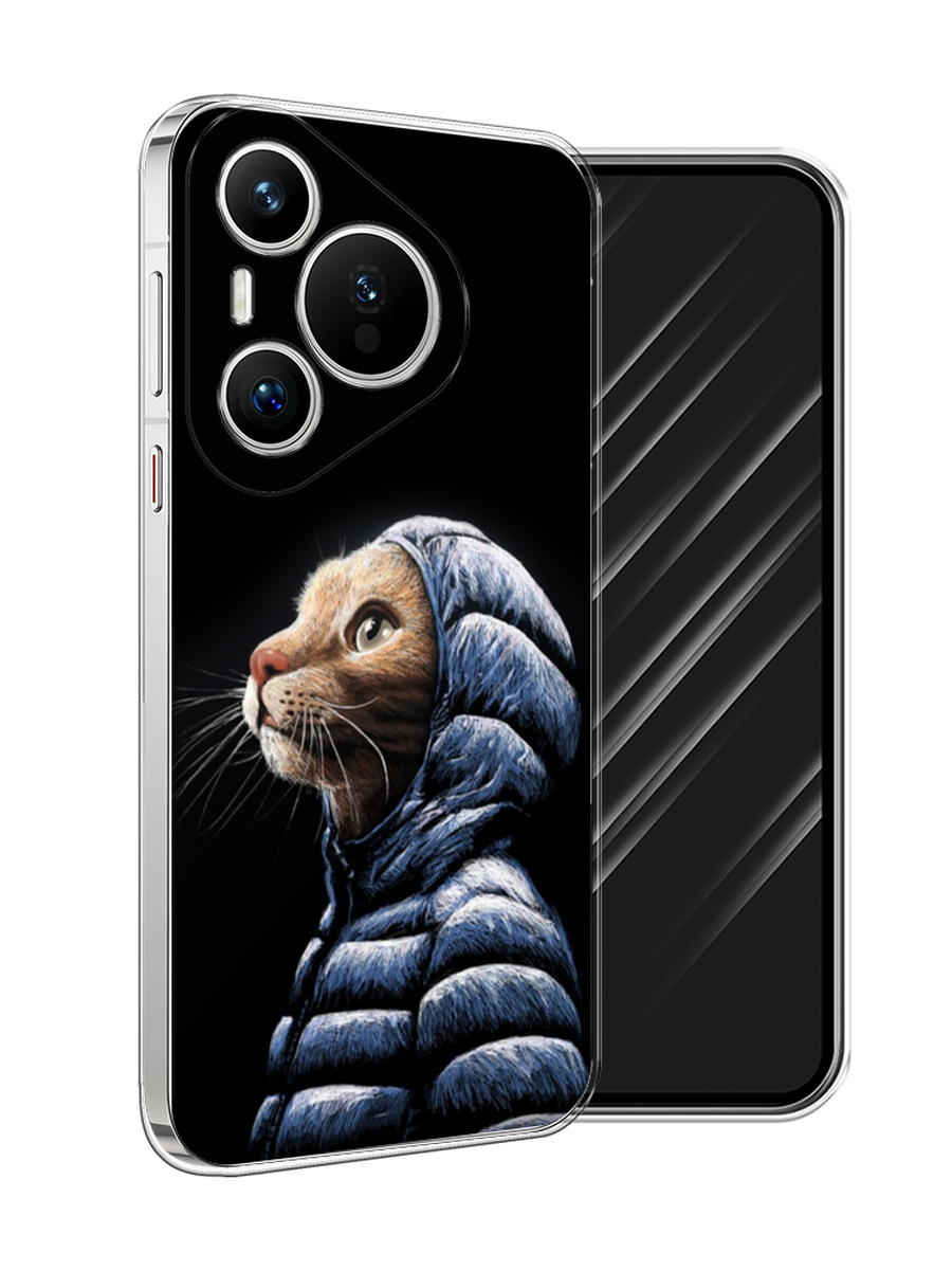 

Чехол Awog на Huawei Pura 70 "Кот в капюшоне", Черный;бежевый;синий, 6124050-1