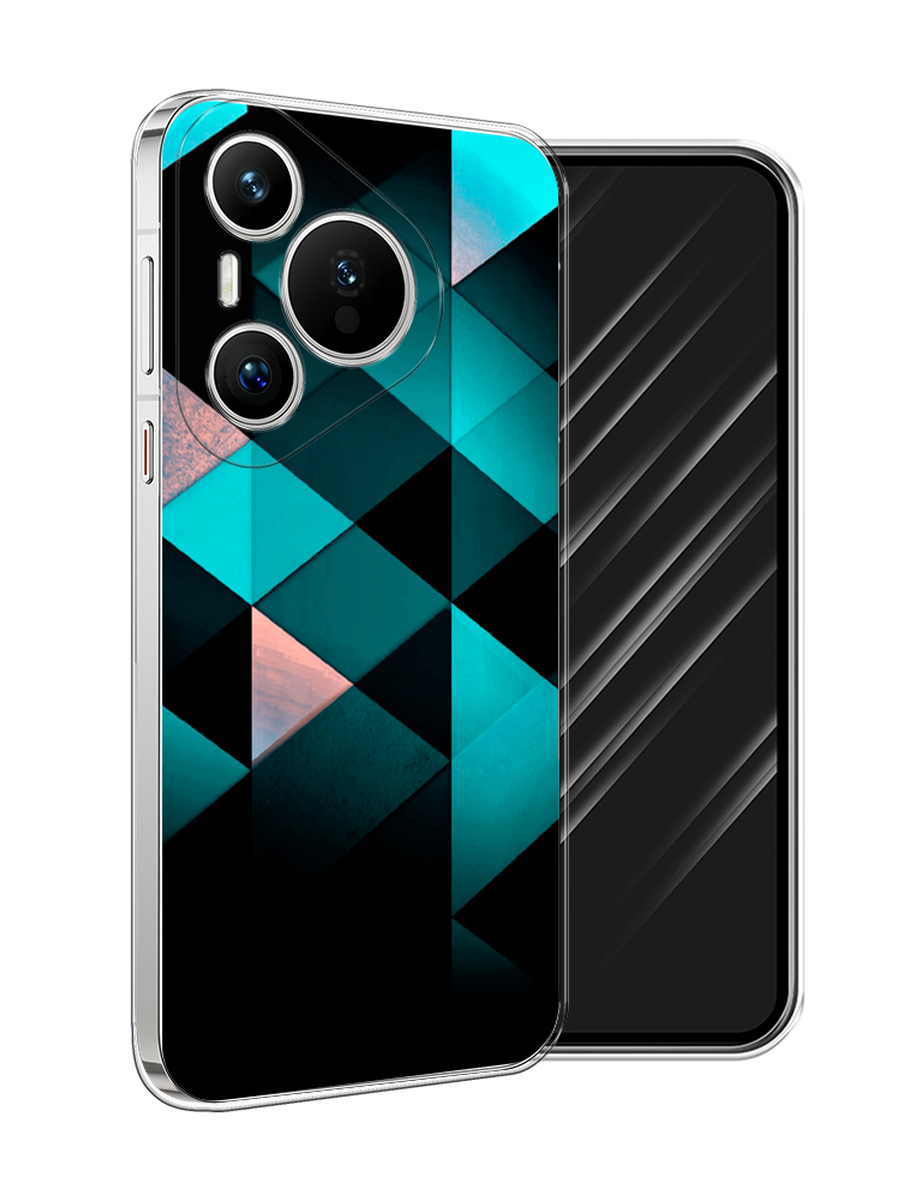 

Чехол Awog на Huawei Pura 70 "Геометрия 16", Бирюзовый;черный, 6124050-1