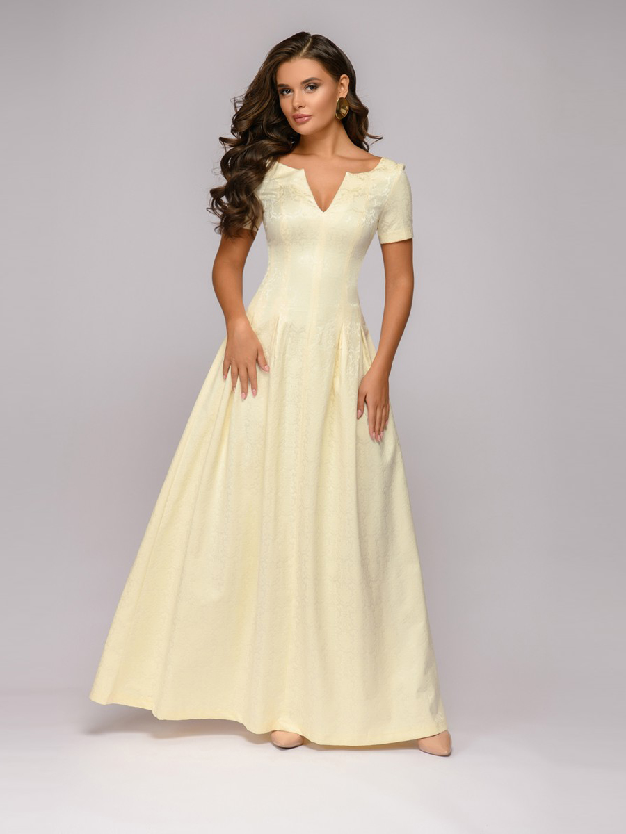 фото Платье женское 1001dress dm00383 бежевое 44 ru