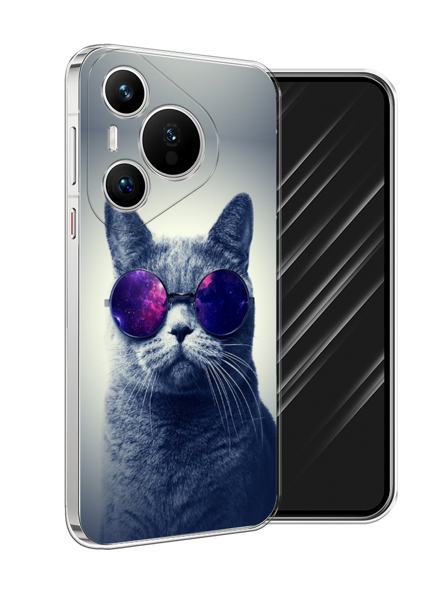 

Чехол Awog на Huawei Pura 70 "Космический кот", Бордовый, 6124050-1