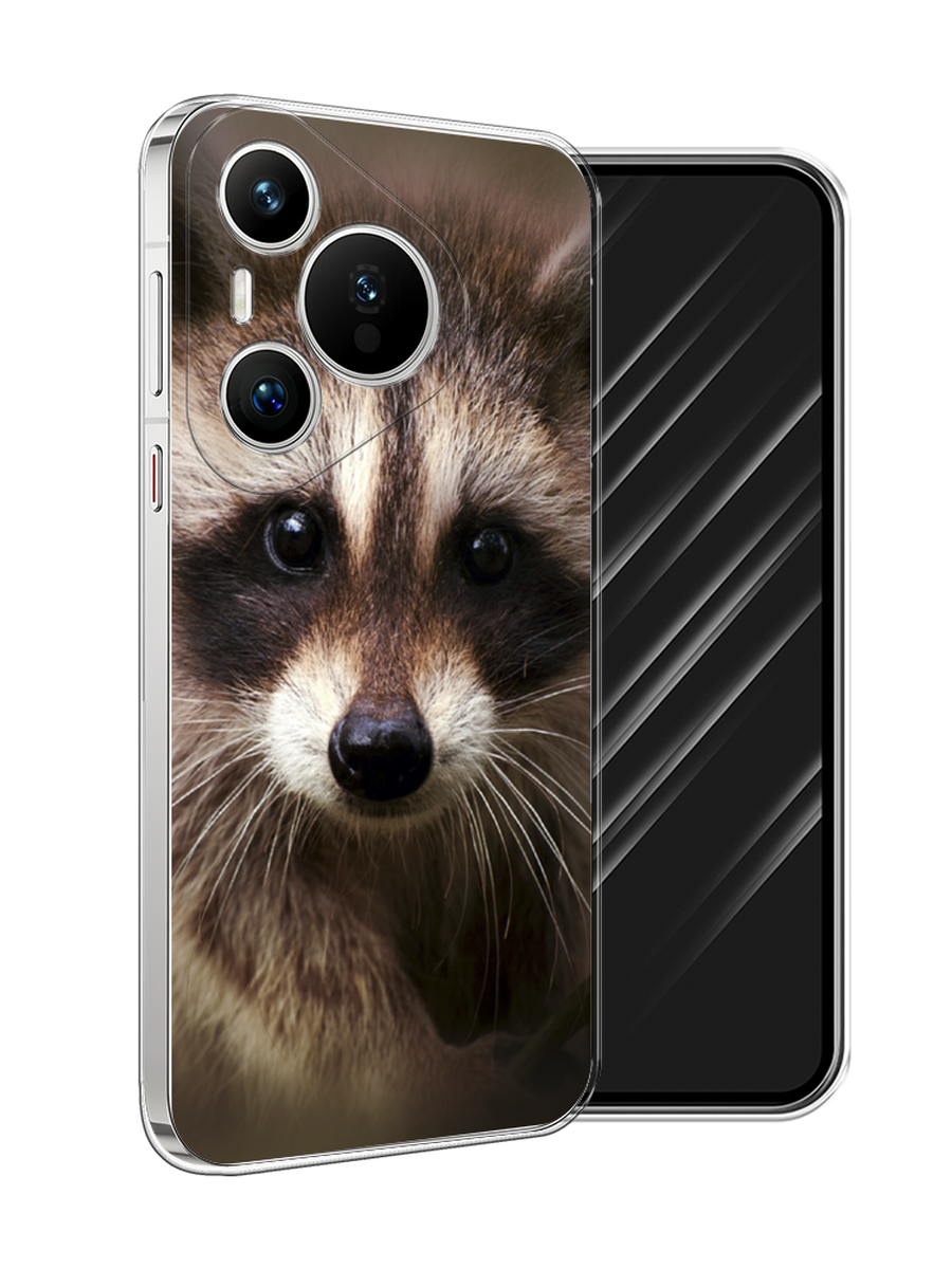 

Чехол Awog на Huawei Pura 70 "Енот", Коричневый, 6124050-1