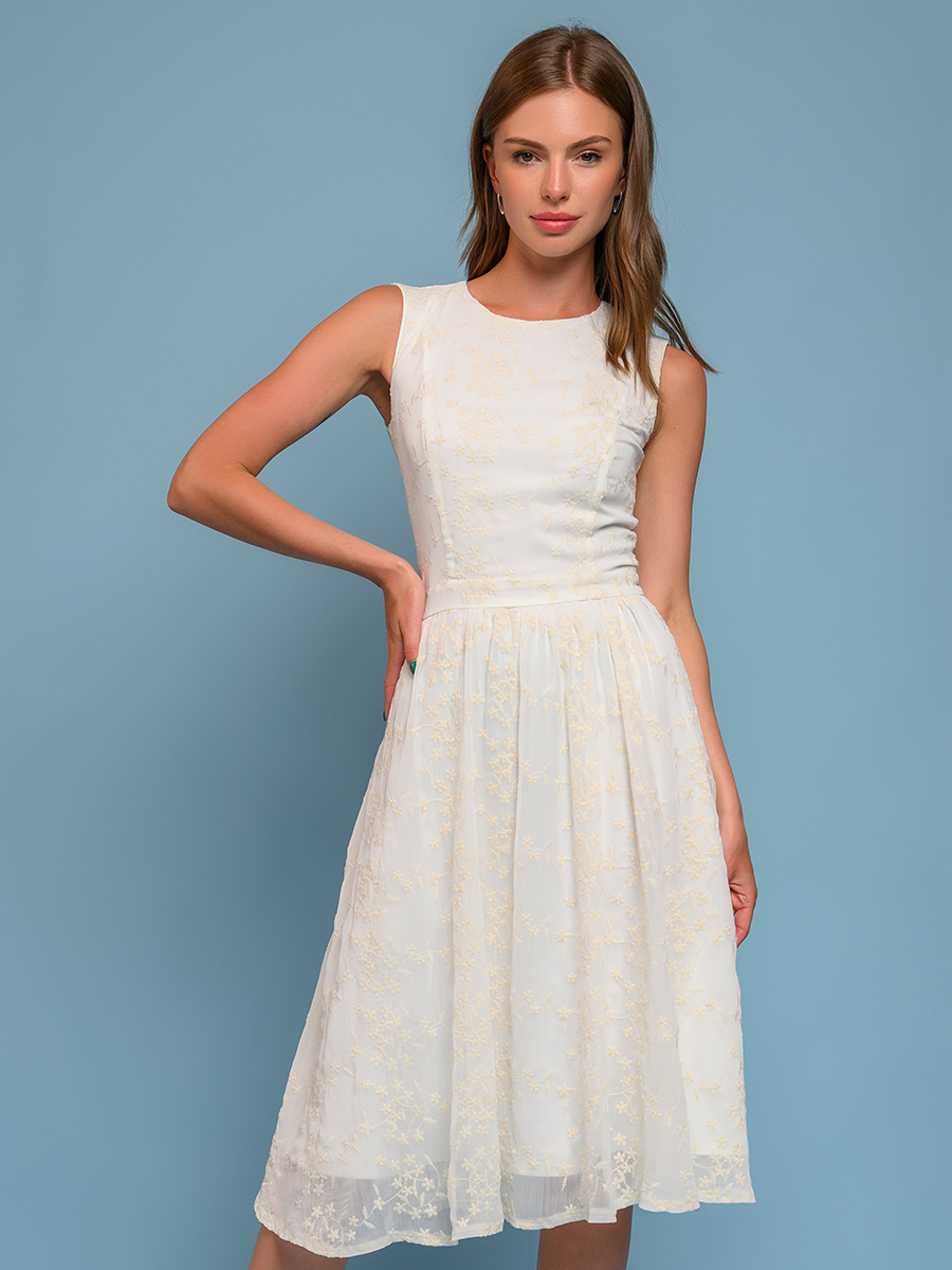 

Платье женское 1001dress 0132101-02533 бежевое 40 RU, 0132101-02533