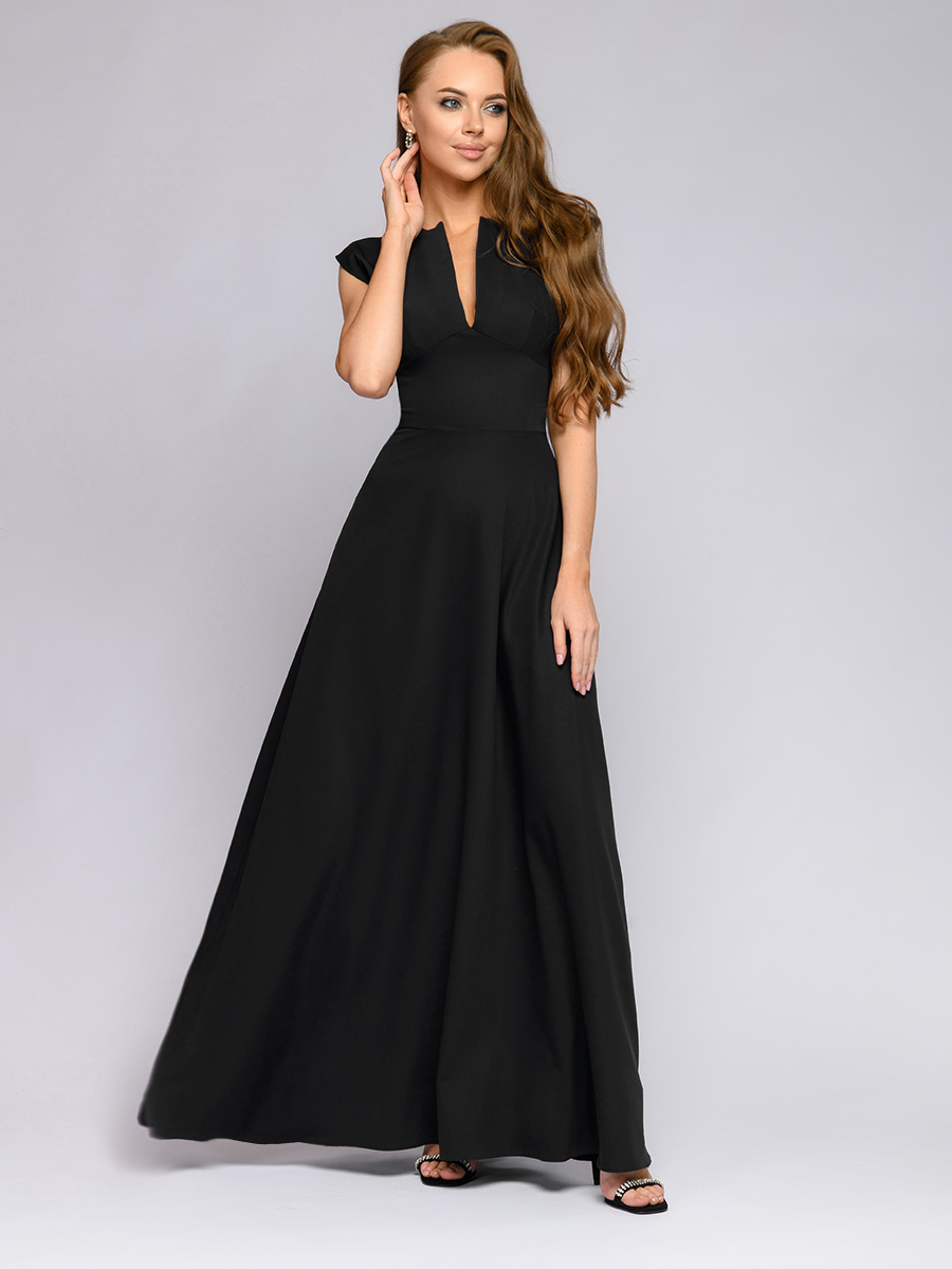 фото Платье женское 1001dress 0122001-00697 черное 40 ru