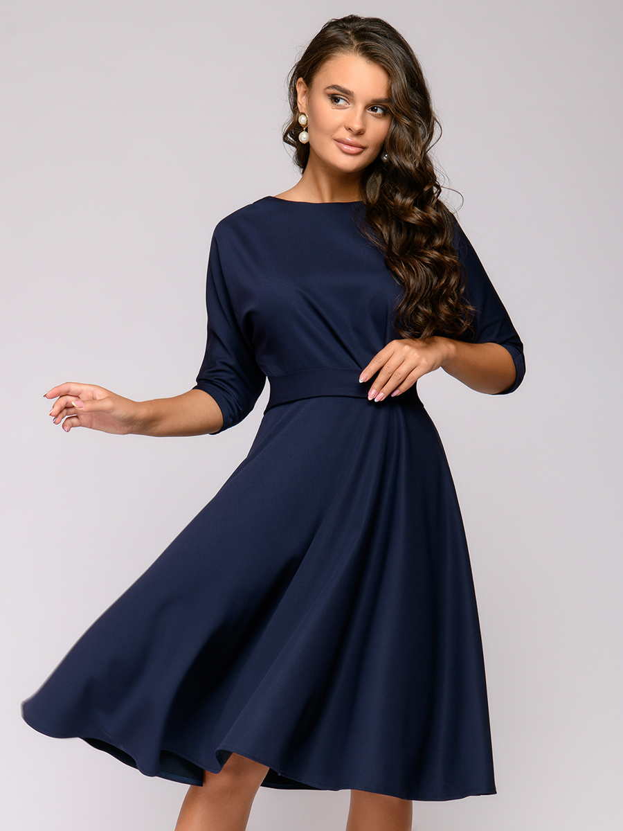 

Платье женское 1001dress 0112001-01046 синее 42 RU, 0112001-01046