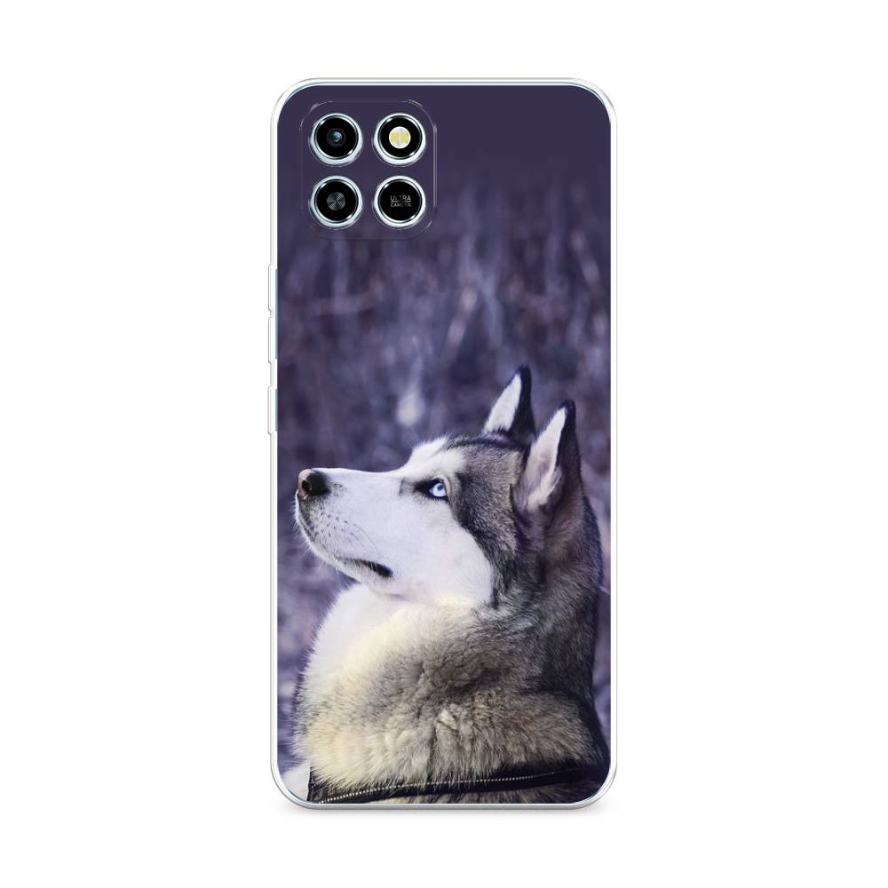 

Чехол для Infinix Smart 6 HD "Хаски 1", Фиолетовый;белый, 3101650-1