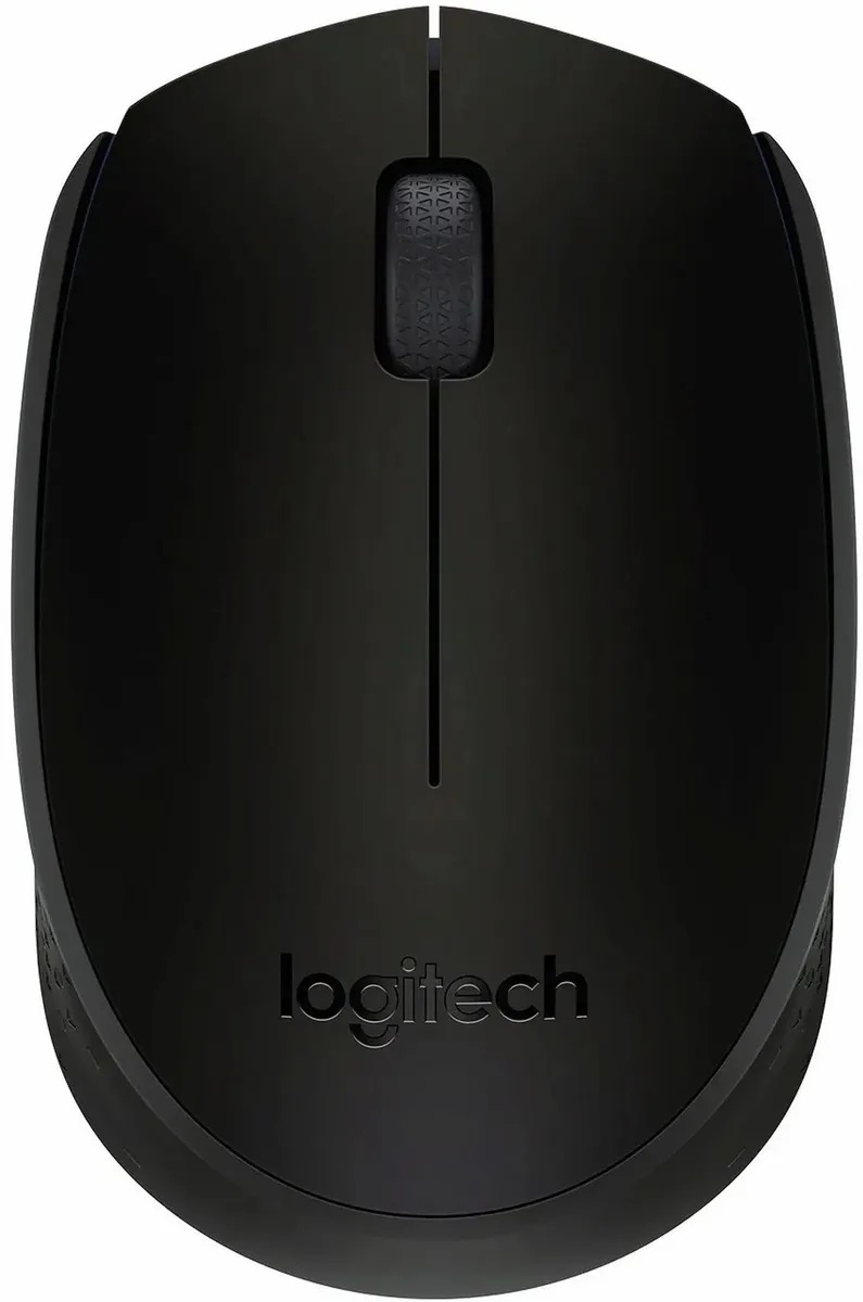 Мышь Logitech B170, оптическая, беспроводная, черный и темно-серый 910-004659