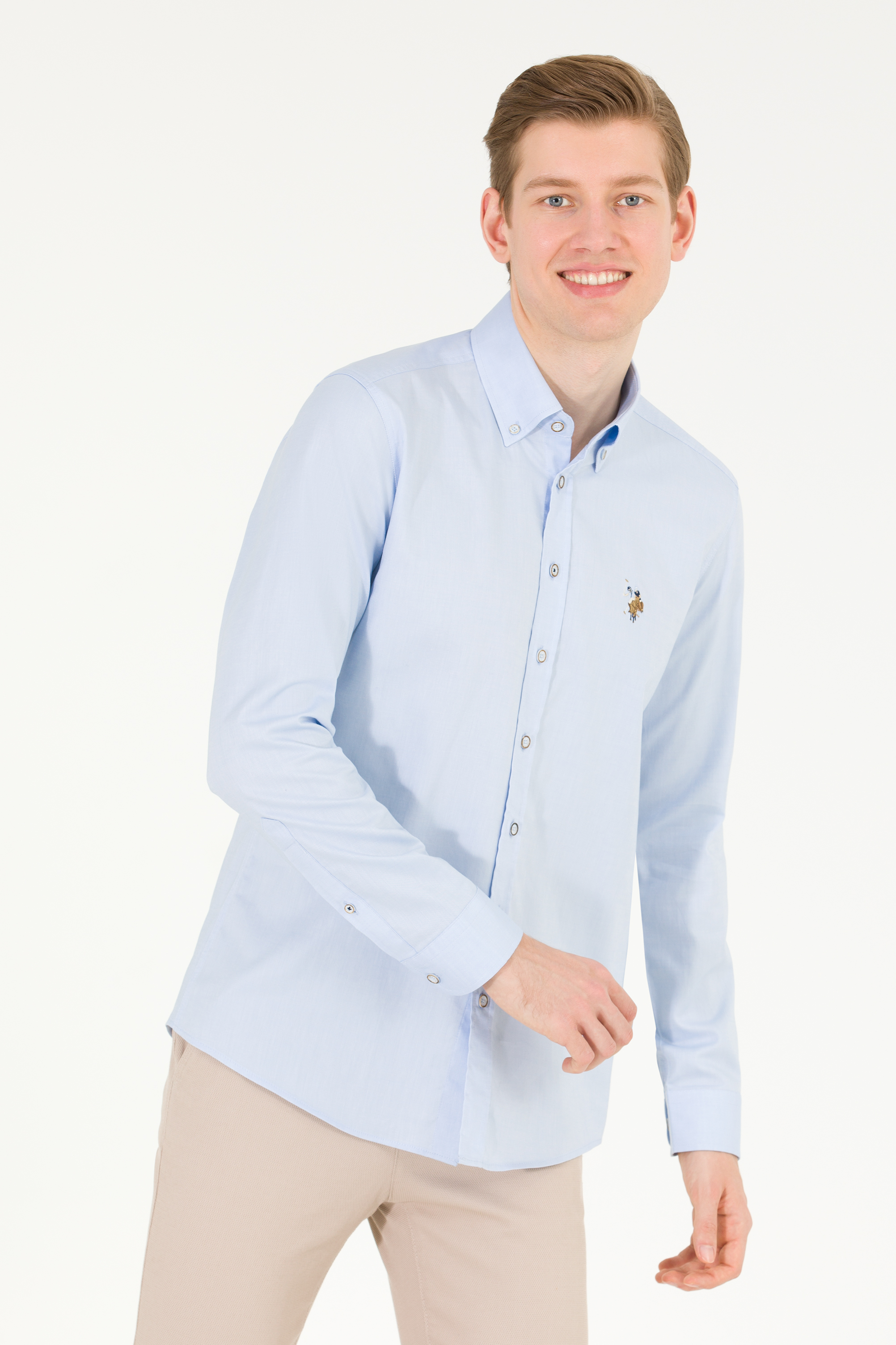 

Рубашка мужская U.S. POLO Assn. G081SZ0040CEDCOLOR023Y голубая S, Голубой, G081SZ0040CEDCOLOR023Y