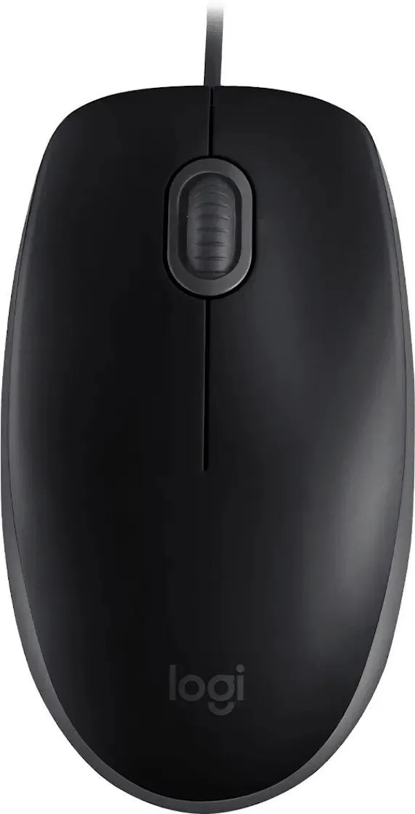 Мышь Logitech M110, оптическая, проводная, USB, черный и серый 910-005502