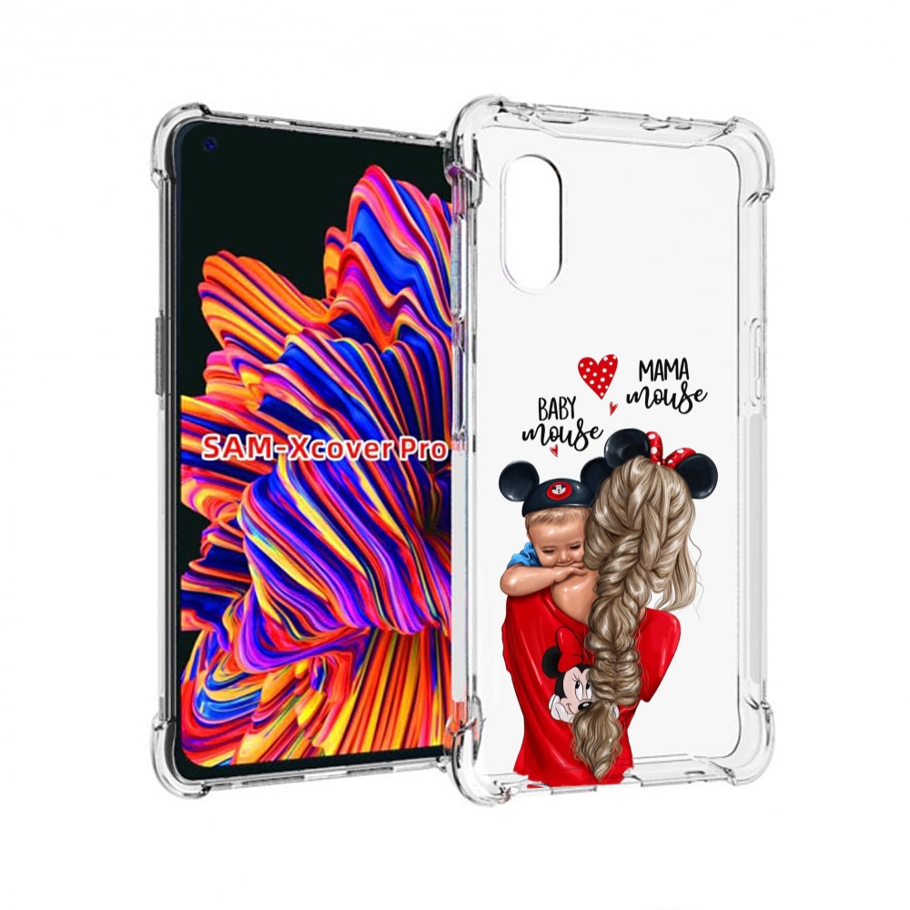 

Чехол MyPads Мама-маус женский для Samsung Galaxy Xcover Pro 1, Прозрачный, Tocco