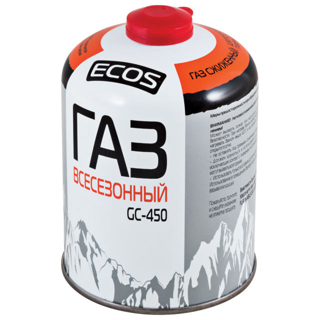 фото Газ всесезонный т.м. ecos в баллоне gc-450 (резьбовой epi-gas, 450 г, корея)