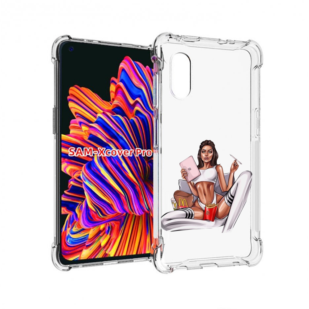 

Чехол MyPads Модная-иллюстрация-девушки женский для Samsung Galaxy Xcover Pro 1, Прозрачный, Tocco