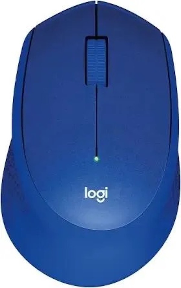 Мышь Logitech M331 Silent Plus, оптическая, беспроводная, USB, синий 910-004915