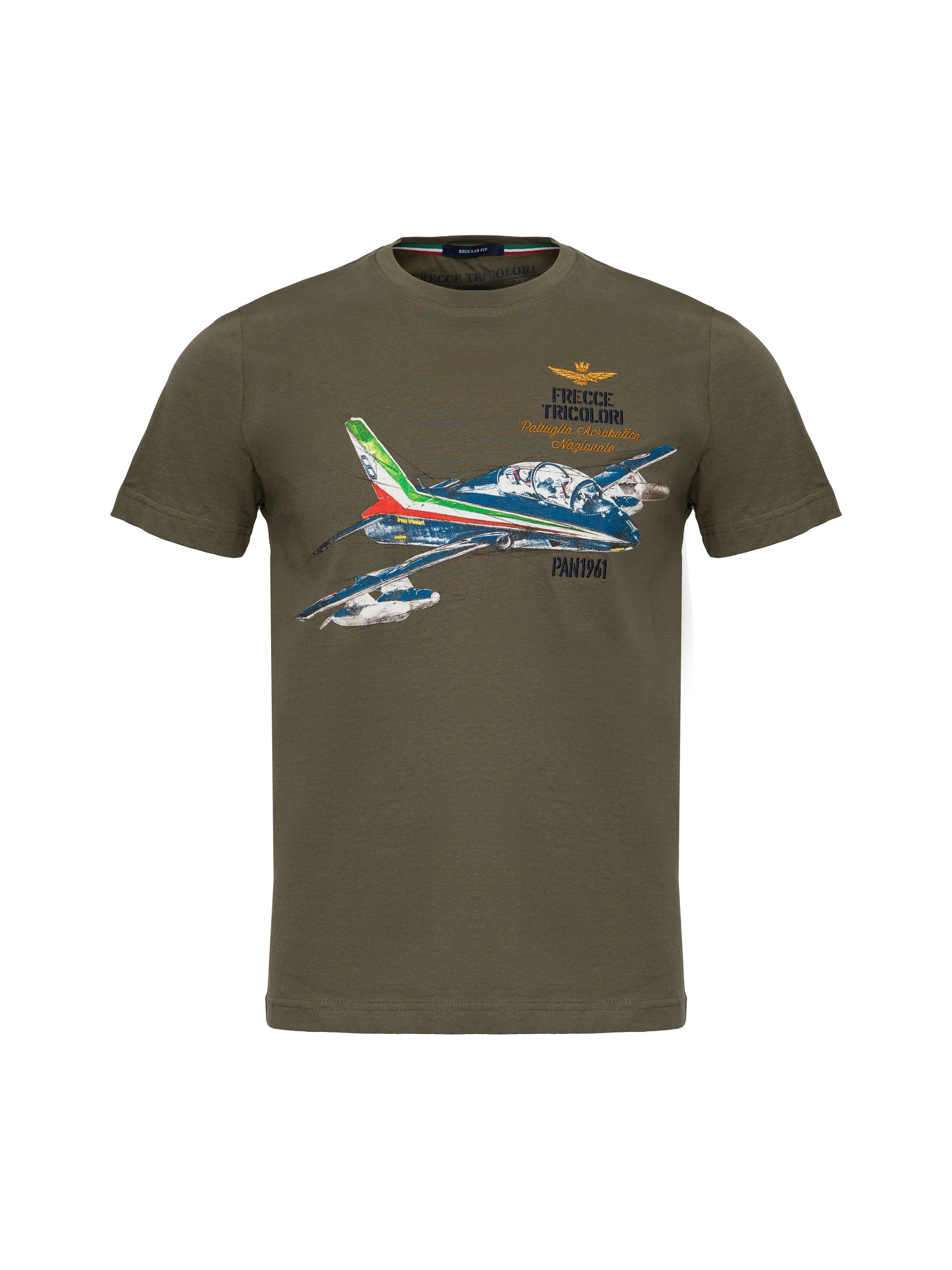 

Футболка мужская Aeronautica Militare TS2080J538 зеленая XL, Зеленый, TS2080J538