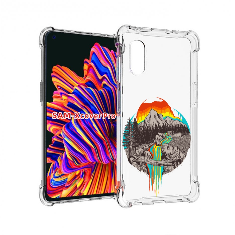 

Чехол MyPads Радужный водопад для Samsung Galaxy Xcover Pro 1, Прозрачный, Tocco