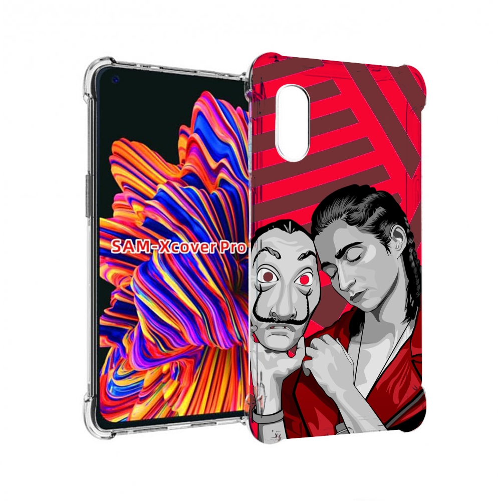 

Чехол MyPads Найроби-бумажного-дома для Samsung Galaxy Xcover Pro 1, Прозрачный, Tocco