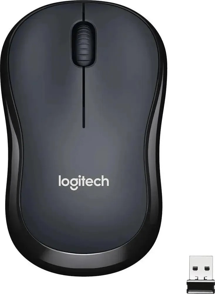 Мышь Logitech Silent M221, оптическая, беспроводная, USB, черный 910-006510/910-004882