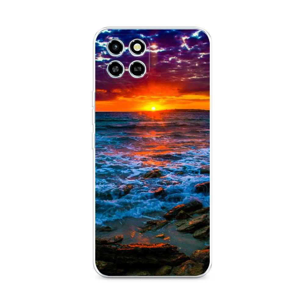 

Чехол для Infinix Smart 6 HD "Закат 1", Оранжевый;синий, 3101650-2