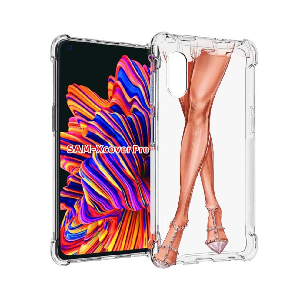 

Чехол MyPads Ножки для Samsung Galaxy Xcover Pro 1, Прозрачный, Tocco