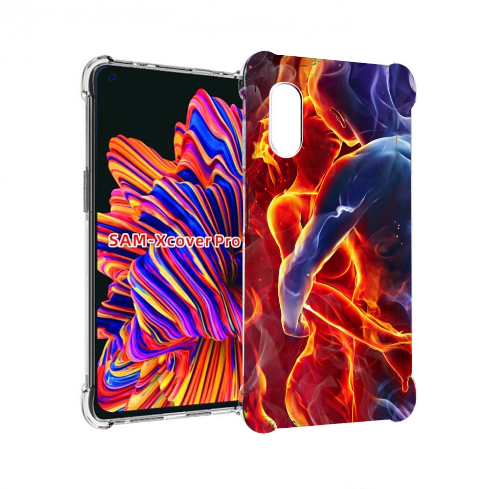 

Чехол MyPads Огонь-вода для Samsung Galaxy Xcover Pro 1, Прозрачный, Tocco