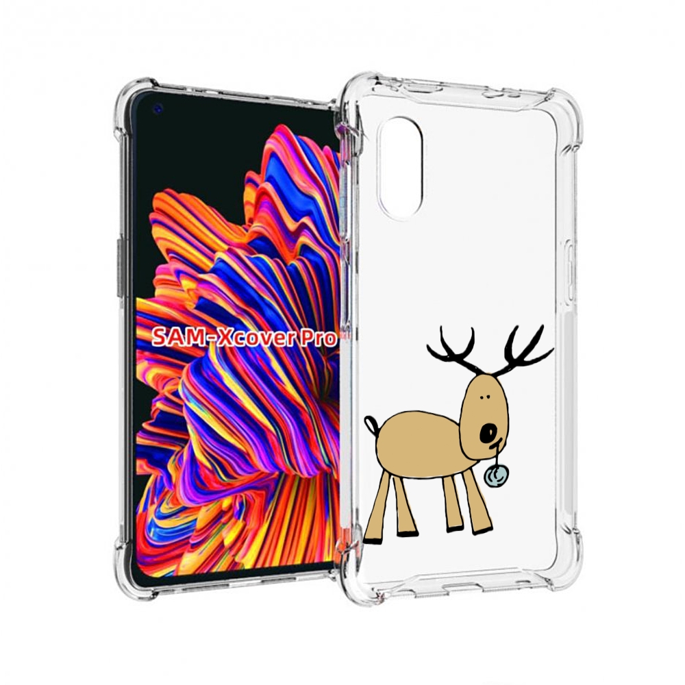 

Чехол MyPads Олень с шариком для Samsung Galaxy Xcover Pro 1, Прозрачный, Tocco