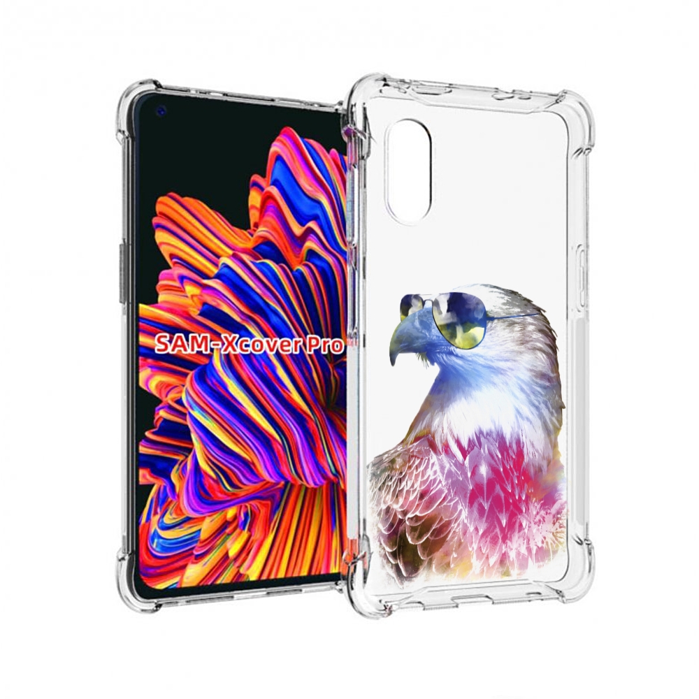 

Чехол MyPads Орел в очках для Samsung Galaxy Xcover Pro 1, Прозрачный, Tocco