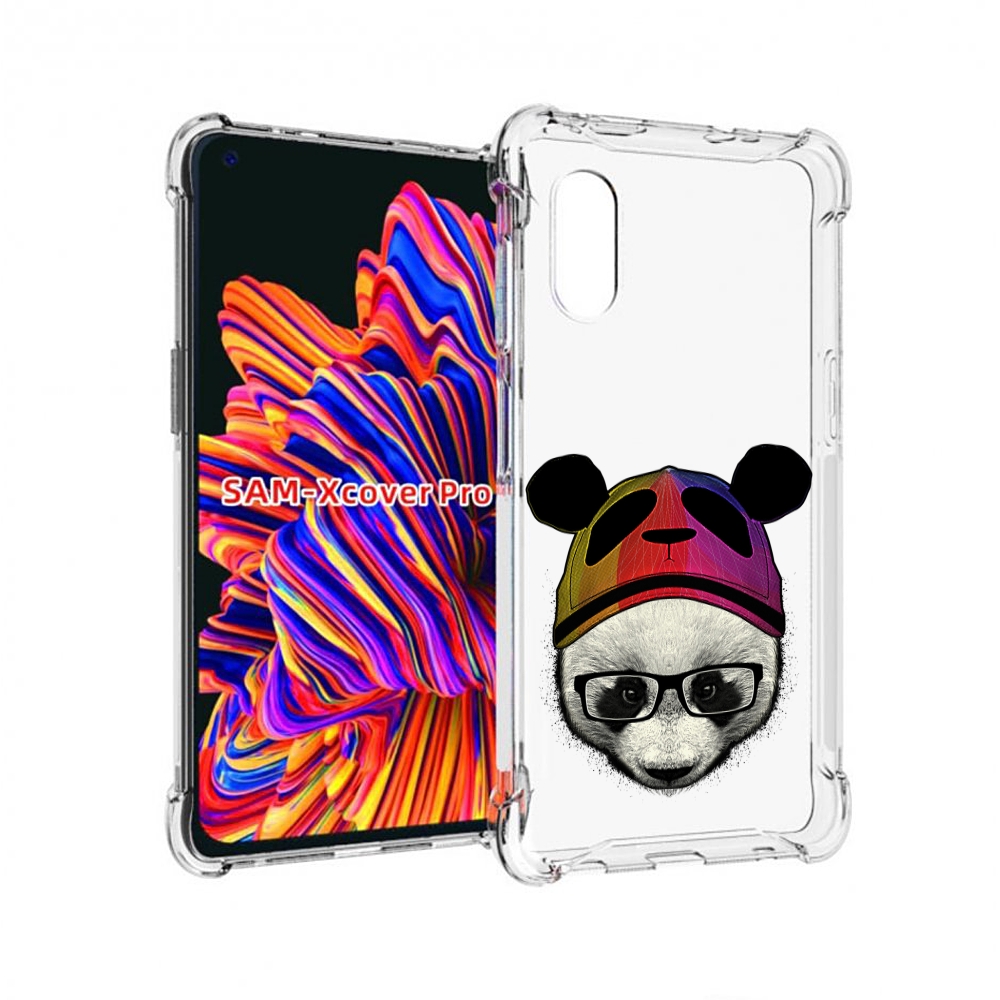 Чехол MyPads Панда в шапке для Samsung Galaxy Xcover Pro 1
