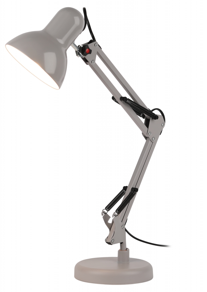 фото Настольный светильник эра n-214-e27-40w-gy е27 с основанием серый (б0052762)