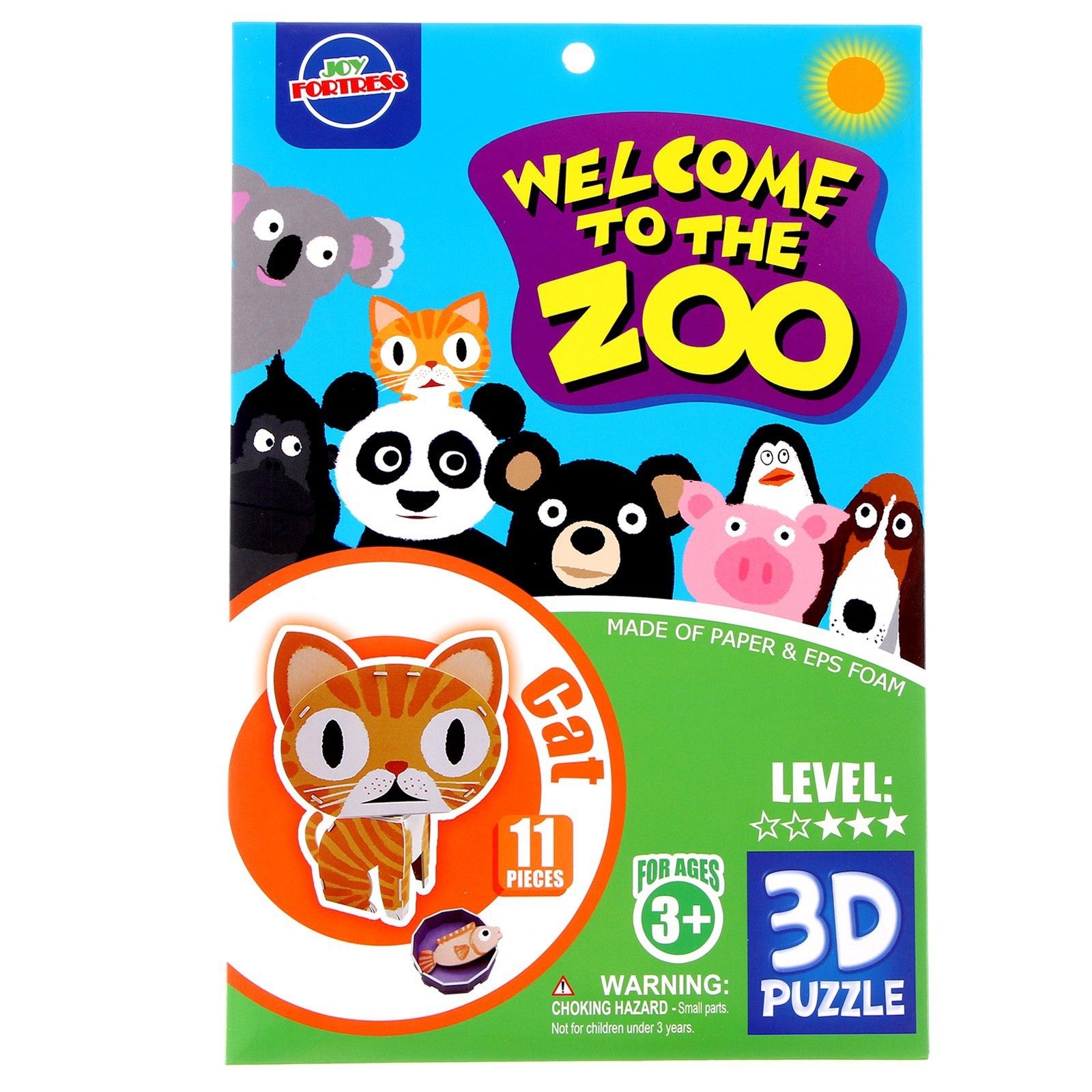 

Набор для творчества создние 3D фигурки "Кот"