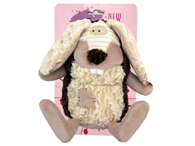 Мягкая игрушка Jackie Chinoсo JC-12992-R Коричневый кролик 22 см
