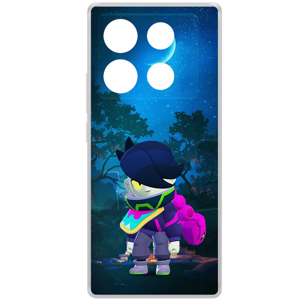 

Чехол-накладка Krutoff Clear Case Brawl Stars-Орочи Эдгар для INFINIX Note 40, Прозрачный
