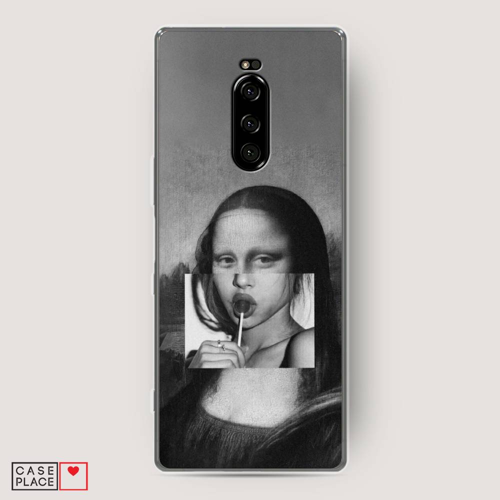 

Чехол Awog на Sony Xperia 1/XZ4 "Mona Lisa sucking lollipop", Разноцветный, 54250-9
