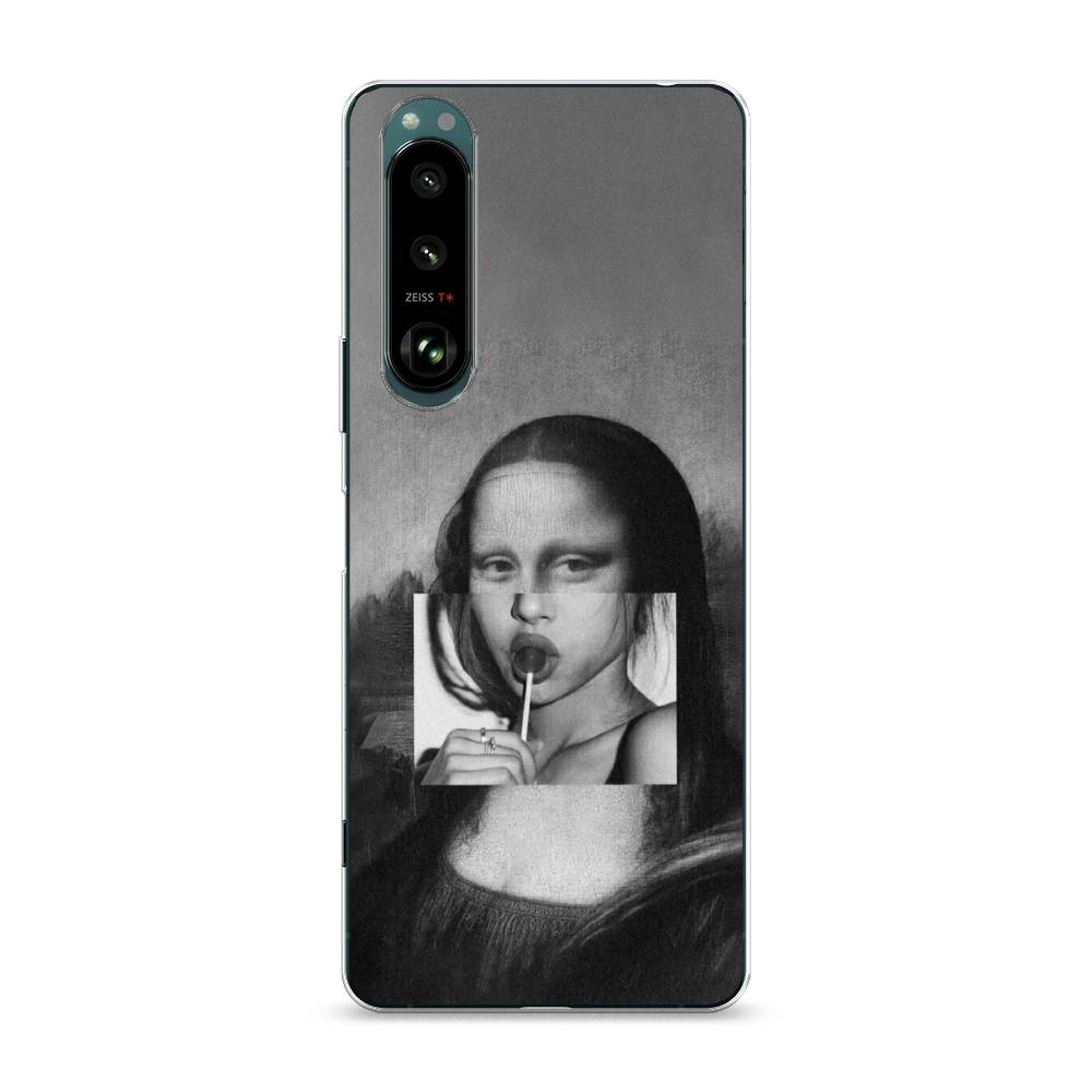 фото Силиконовый чехол "mona lisa sucking lollipop" на sony xperia 1 iii awog