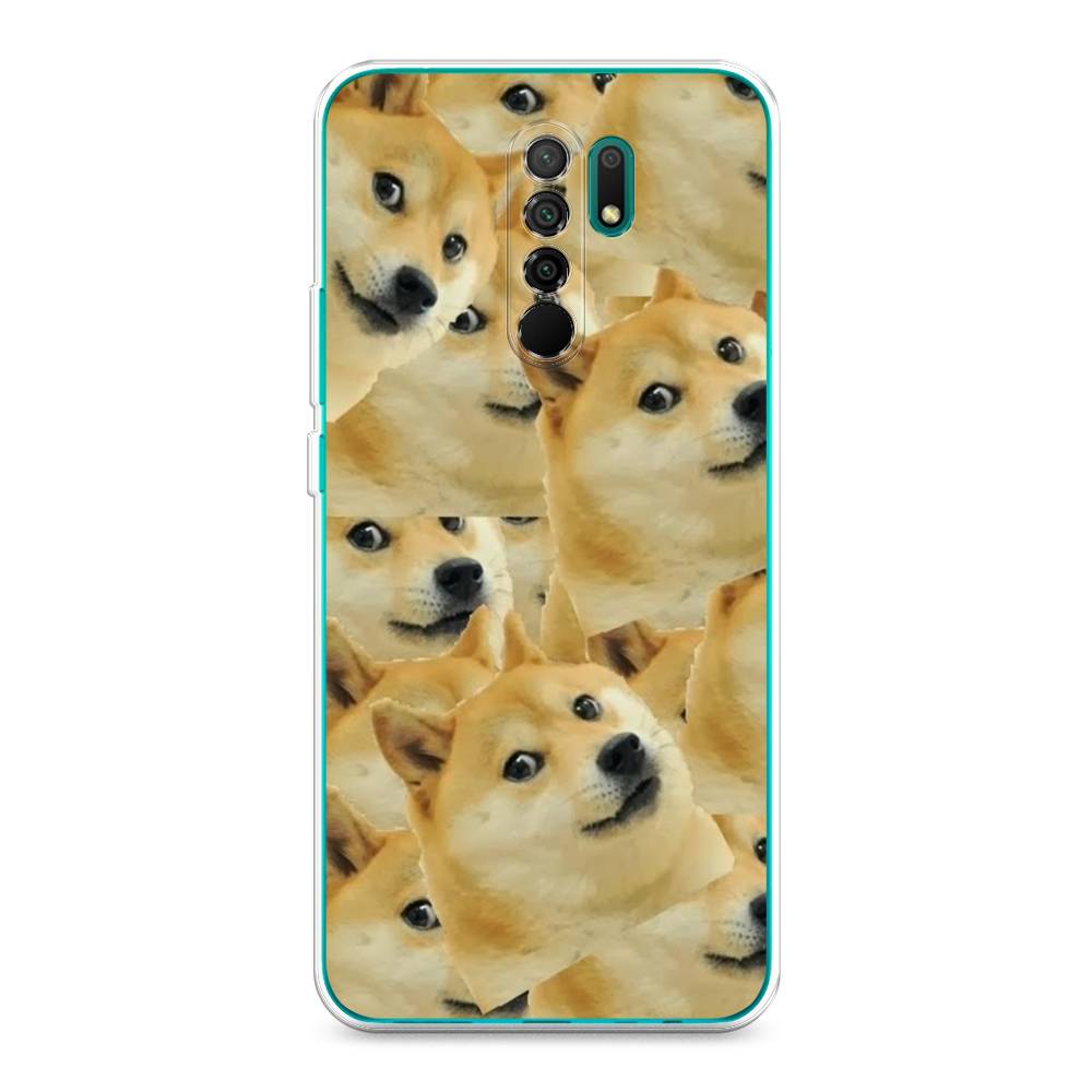 

Чехол Awog на Xiaomi Redmi 9 "Собака-подозревака фон", Разноцветный, 38350-9