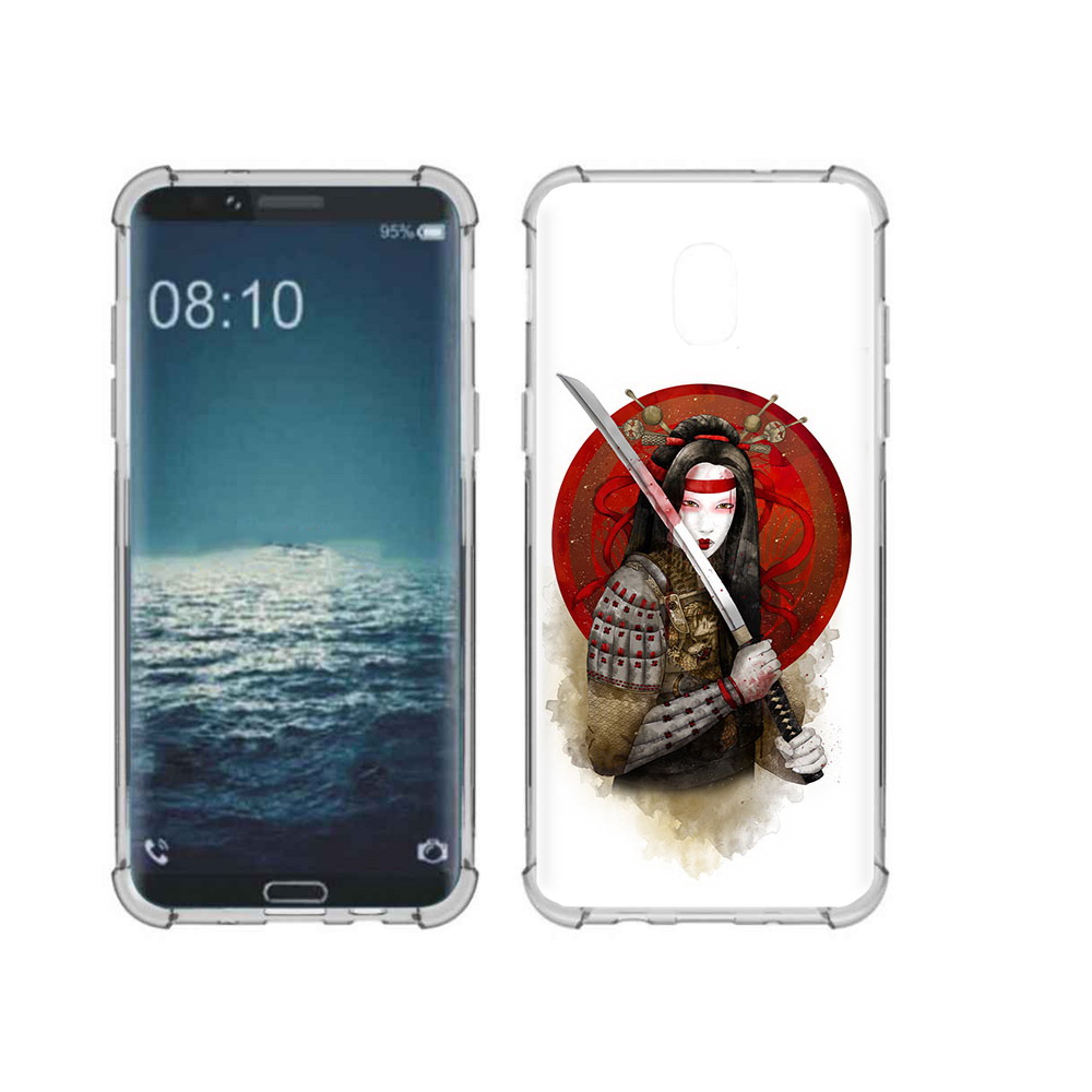 

Чехол MyPads Tocco для Samsung Galaxy J3 рисованная девушка с катаной (PT226926.574.580), Прозрачный, Tocco