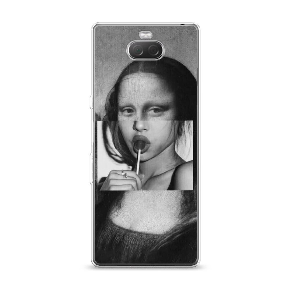 

Чехол Awog на Sony Xperia 10/XA3 "Mona Lisa sucking lollipop", Разноцветный, 54050-9