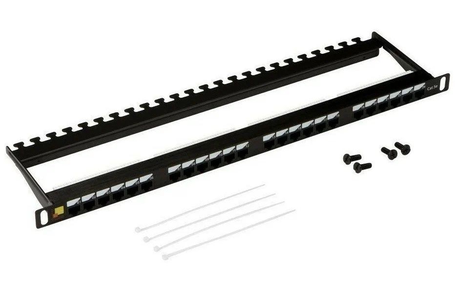 

Патч-панель Lanmaster (LAN-PPC24U5E) 19" 0.5U 24xRJ45 кат.5e UTP