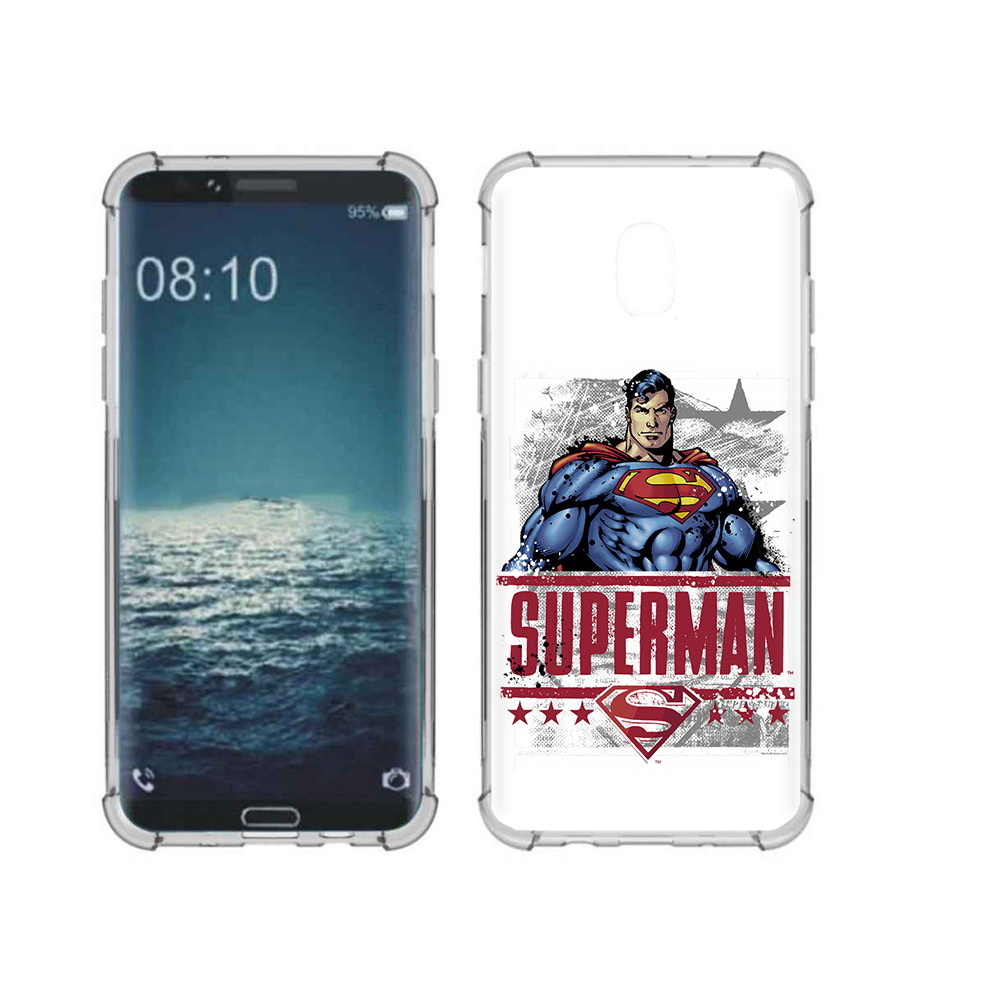 

Чехол MyPads Tocco для Samsung Galaxy J3 рисунок супермен (PT226926.574.583), Прозрачный, Tocco