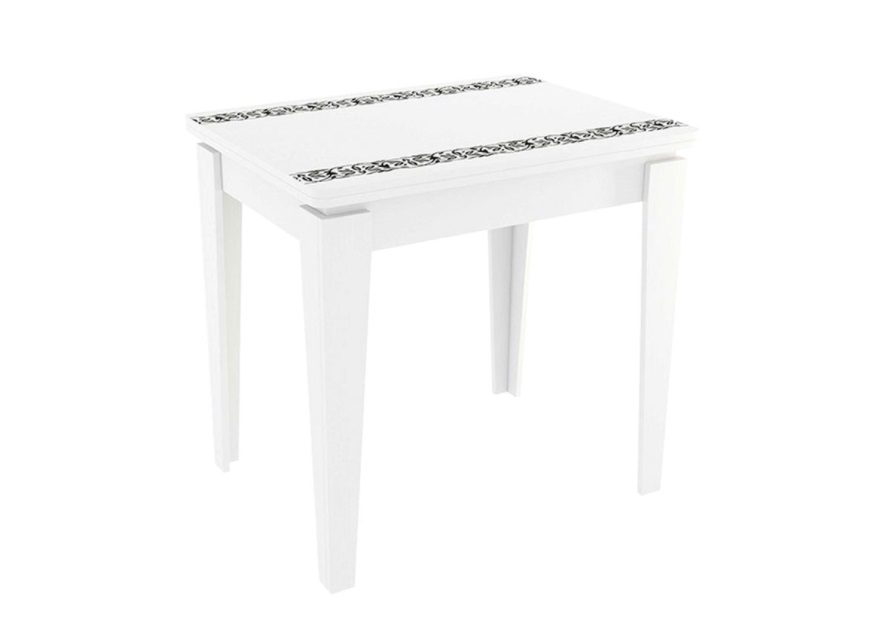 Кухонный стол МебельСон Стол обеденный Фантазия Белый