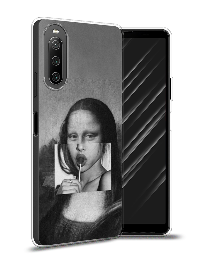 

Чехол Awog на Sony Xperia 10 IV "Mona Lisa sucking lollipop", Разноцветный, 55250-9