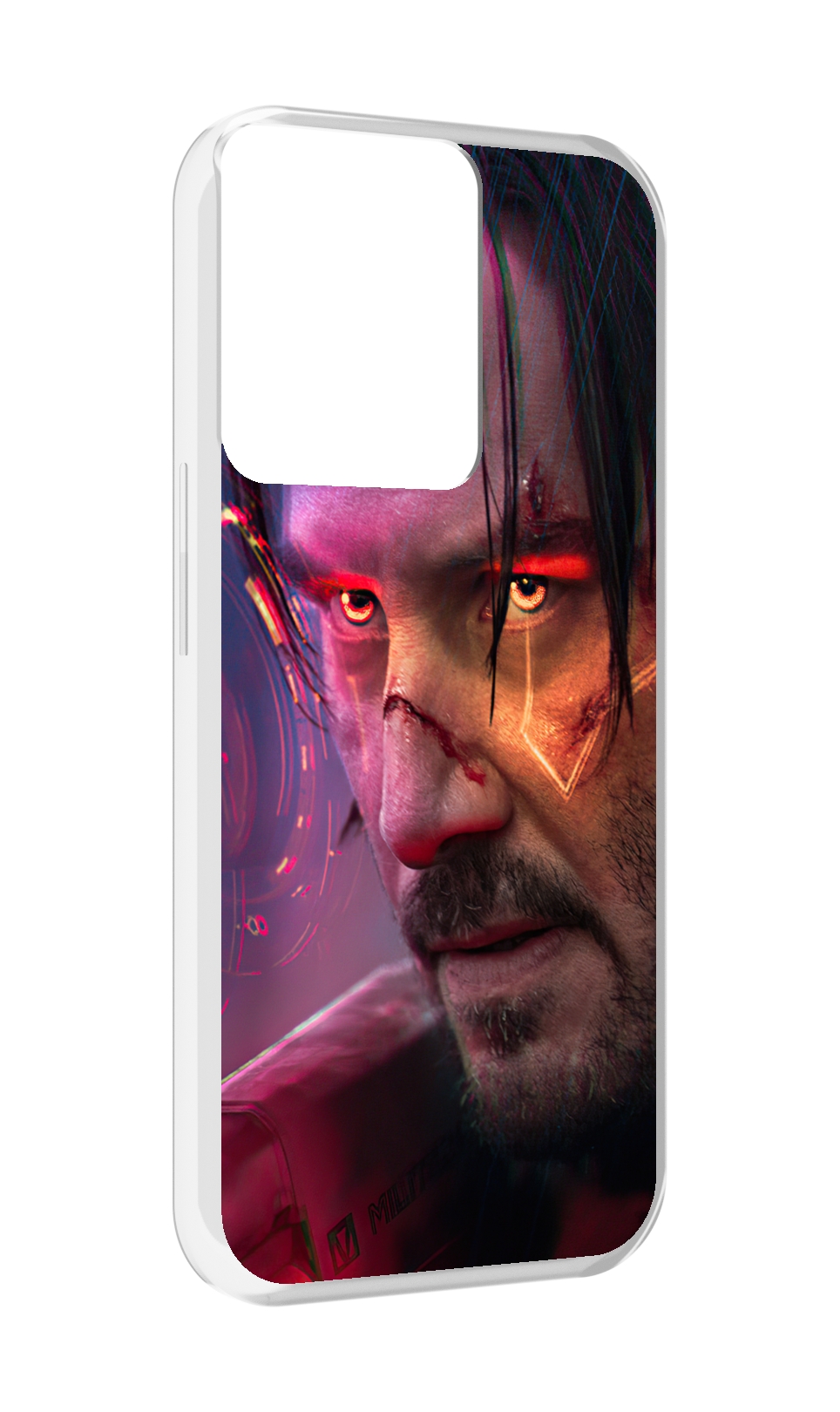 

Чехол MyPads cyberpunk 2077 Джонни Сильверхенд для OPPO Reno 8, Прозрачный, Tocco