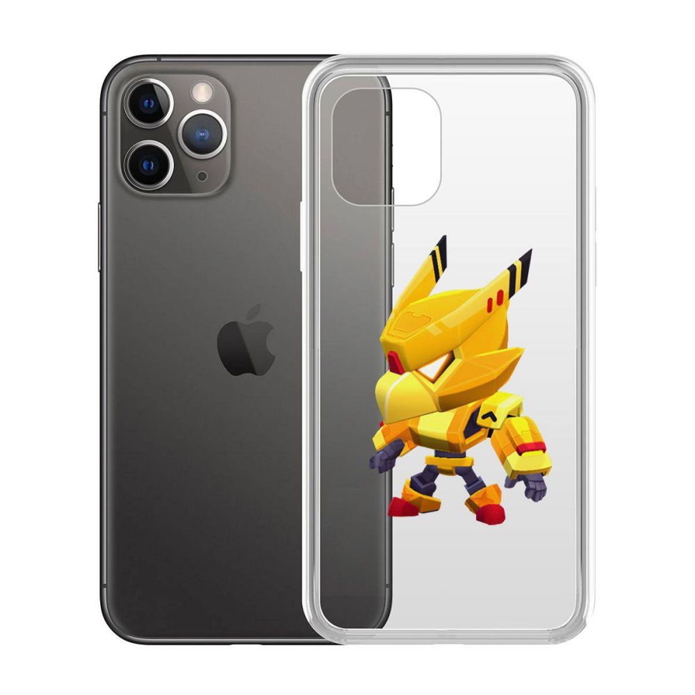 

Чехол-накладка Brawl Stars-Ворон Золотой Меха для iPhone 11 Pro, Прозрачный